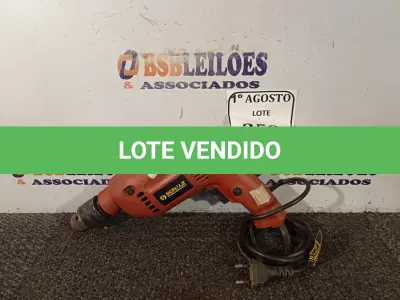 LOTE 259 - 01 FURADEIRA SCHUZ 220V. (NO ESTADO) ATENÇÃO! FAZER A VISITAÇÃO ANTES DE ARREMATAR, NÃO SABEMOS SE FUNCIONA. LEILÃO NÃO TEM GARANTIA E NEM DEVOLUÇÃO, SUJEITO A POSSÍVEIS AVARIAS VISÍVEIS/OCULTAS E/OU AUSÊNCIA DE COMPONENTES.
