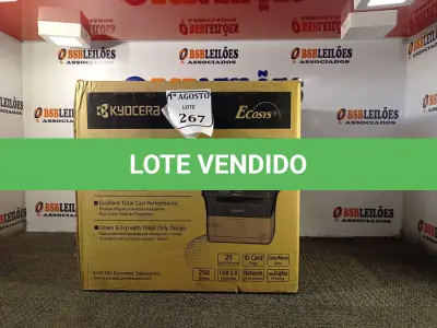 LOTE 267 - 01 IMPRESSORA KYOCERA FS/025 (NOVAS) (NO ESTADO) ATENÇÃO! FAZER A VISITAÇÃO ANTES DE ARREMATAR, NÃO SABEMOS SE FUNCIONA. LEILÃO NÃO TEM GARANTIA E NEM DEVOLUÇÃO, SUJEITO A POSSÍVEIS AVARIAS VISÍVEIS/OCULTAS E/OU AUSÊNCIA DE COMPONENTES.