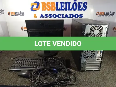 LOTE 116 - 01 CPU HP DDR3 COM MONITOR. (NO ESTADO) ATENÇÃO! FAZER A VISITAÇÃO ANTES DE ARREMATAR, NÃO SABEMOS SE FUNCIONA. LEILÃO NÃO TEM GARANTIA E NEM DEVOLUÇÃO, SUJEITO A POSSÍVEIS AVARIAS VISÍVEIS/OCULTAS E/OU AUSÊNCIA DE COMPONENTES.