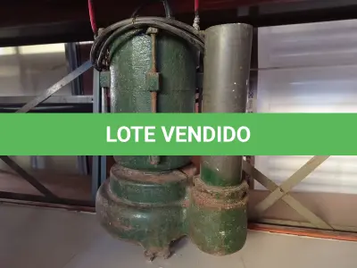 LOTE 125 - 01 BOMBA D’ÁGUA SUBMERSA. (NO ESTADO) ATENÇÃO! FAZER A VISITAÇÃO ANTES DE ARREMATAR, NÃO SABEMOS SE FUNCIONA. LEILÃO NÃO TEM GARANTIA E NEM DEVOLUÇÃO, SUJEITO A POSSÍVEIS AVARIAS VISÍVEIS/OCULTAS E/OU AUSÊNCIA DE COMPONENTES.