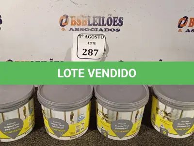 LOTE 287 - 04 BALDINHOS DE REJUNTE SUPERFINO PREMIUM QUARTZOLIT COM 2KG CADA. (NO ESTADO) ATENÇÃO! FAZER A VISITAÇÃO ANTES DE ARREMATAR, NÃO SABEMOS SE FUNCIONA. LEILÃO NÃO TEM GARANTIA E NEM DEVOLUÇÃO, SUJEITO A POSSÍVEIS AVARIAS VISÍVEIS/OCULTAS E/OU AUSÊNCIA DE COMPONENTES.