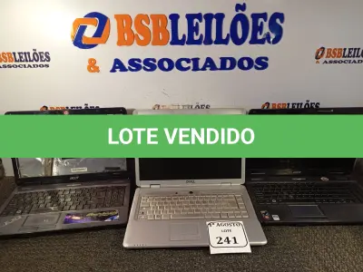 LOTE 241 - 03 NOTEBOOKS PARA RETIRADA DE PEÇAS. (NO ESTADO) ATENÇÃO! FAZER A VISITAÇÃO ANTES DE ARREMATAR, NÃO SABEMOS SE FUNCIONA. LEILÃO NÃO TEM GARANTIA E NEM DEVOLUÇÃO, SUJEITO A POSSÍVEIS AVARIAS VISÍVEIS/OCULTAS E/OU AUSÊNCIA DE COMPONENTES.