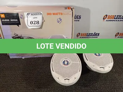 LOTE 028 - 01 PAR DE AUTO FALANTE MARINE MS9520. (NO ESTADO) ATENÇÃO! FAZER A VISITAÇÃO ANTES DE ARREMATAR, NÃO SABEMOS SE FUNCIONA. LEILÃO NÃO TEM GARANTIA E NEM DEVOLUÇÃO, SUJEITO A POSSÍVEIS AVARIAS VISÍVEIS/OCULTAS E/OU AUSÊNCIA DE COMPONENTES.