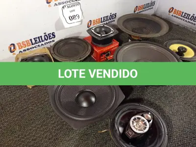 LOTE 089 - 08 UNIDADES DE TWEETERS ALTO FALANTES. (NO ESTADO) ATENÇÃO! FAZER A VISITAÇÃO ANTES DE ARREMATAR, NÃO SABEMOS SE FUNCIONA. LEILÃO NÃO TEM GARANTIA E NEM DEVOLUÇÃO, SUJEITO A POSSÍVEIS AVARIAS VISÍVEIS/OCULTAS E/OU AUSÊNCIA DE COMPONENTES.