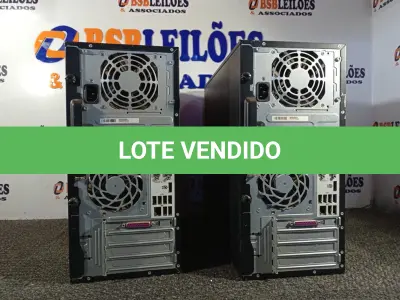 LOTE 074 - 02 CPUS DDR3 COM MEMÓRIA MARCA HP. (NO ESTADO) ATENÇÃO! FAZER A VISITAÇÃO ANTES DE ARREMATAR, NÃO SABEMOS SE FUNCIONA. LEILÃO NÃO TEM GARANTIA E NEM DEVOLUÇÃO, SUJEITO A POSSÍVEIS AVARIAS VISÍVEIS/OCULTAS E/OU AUSÊNCIA DE COMPONENTES.