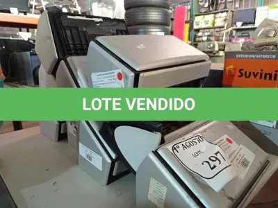 LOTE 297 - 09 SCANERS, SENDO 08 S1500 E 01 S510 MARCA FUJITSU. (NO ESTADO) ATENÇÃO! FAZER A VISITAÇÃO ANTES DE ARREMATAR, NÃO SABEMOS SE FUNCIONA. LEILÃO NÃO TEM GARANTIA E NEM DEVOLUÇÃO, SUJEITO A POSSÍVEIS AVARIAS VISÍVEIS/OCULTAS E/OU AUSÊNCIA DE COMPONENTES.