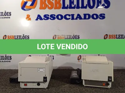 LOTE 248 - 02 IMPRESSORAS TÉRMICAS COM CARREGADOR. (NO ESTADO) ATENÇÃO! FAZER A VISITAÇÃO ANTES DE ARREMATAR, NÃO SABEMOS SE FUNCIONA. LEILÃO NÃO TEM GARANTIA E NEM DEVOLUÇÃO, SUJEITO A POSSÍVEIS AVARIAS VISÍVEIS/OCULTAS E/OU AUSÊNCIA DE COMPONENTES.