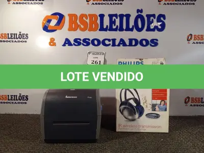 LOTE 261 - 01 IMPRESSORA TÉRMICA PC43T E 01 WIRELESS TRANSMISSION. (NO ESTADO) ATENÇÃO! FAZER A VISITAÇÃO ANTES DE ARREMATAR, NÃO SABEMOS SE FUNCIONA. LEILÃO NÃO TEM GARANTIA E NEM DEVOLUÇÃO, SUJEITO A POSSÍVEIS AVARIAS VISÍVEIS/OCULTAS E/OU AUSÊNCIA DE COMPONENTES.