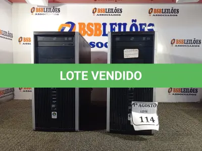 LOTE 114 - 02 CPUS DDR3 COM MEMÓRIA MARCA HP. (NO ESTADO) ATENÇÃO! FAZER A VISITAÇÃO ANTES DE ARREMATAR, NÃO SABEMOS SE FUNCIONA. LEILÃO NÃO TEM GARANTIA E NEM DEVOLUÇÃO, SUJEITO A POSSÍVEIS AVARIAS VISÍVEIS/OCULTAS E/OU AUSÊNCIA DE COMPONENTES.