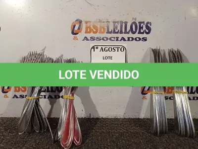LOTE 255 - 01 LOTE COM 20 FACAS E 20 GARFOS. (NO ESTADO) ATENÇÃO! FAZER A VISITAÇÃO ANTES DE ARREMATAR, NÃO SABEMOS SE FUNCIONA. LEILÃO NÃO TEM GARANTIA E NEM DEVOLUÇÃO, SUJEITO A POSSÍVEIS AVARIAS VISÍVEIS/OCULTAS E/OU AUSÊNCIA DE COMPONENTES.