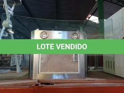LOTE 112 - 01 COIFA. (NO ESTADO) ATENÇÃO! FAZER A VISITAÇÃO ANTES DE ARREMATAR, NÃO SABEMOS SE FUNCIONA. LEILÃO NÃO TEM GARANTIA E NEM DEVOLUÇÃO, SUJEITO A POSSÍVEIS AVARIAS VISÍVEIS/OCULTAS E/OU AUSÊNCIA DE COMPONENTES.