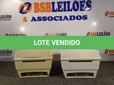 LOTE 157 - 02 IMPRESSORAS DE ETIQUETAS MARCA ZEBRA MOD:TLP 2844 (NO ESTADO) ATENÇÃO! FAZER A VISITAÇÃO ANTES DE ARREMATAR, NÃO SABEMOS SE FUNCIONA. LEILÃO NÃO TEM GARANTIA E NEM DEVOLUÇÃO, SUJEITO A POSSÍVEIS AVARIAS VISÍVEIS/OCULTAS E/OU AUSÊNCIA DE COMPONENTES.