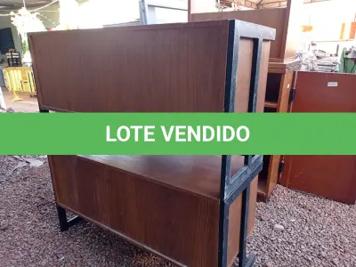 LOTE 316 - 02 ARMÁRIOS BAIXOS PARA ESCRITORIO COM BASE DE FERRO COM PORTAS DE CORRER (NO ESTADO) ATENÇÃO! FAZER A VISITAÇÃO ANTES DE ARREMATAR, NÃO SABEMOS SE FUNCIONA. LEILÃO NÃO TEM GARANTIA E NEM DEVOLUÇÃO, SUJEITO A POSSÍVEIS AVARIAS VISÍVEIS/OCULTAS E/OU AUSÊNCIA DE COMPONENTES.
