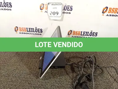 LOTE 009 - 01 TABLET PC COM BASE CARREGADOR MARCA HP. (APENAS LIGANDO, FALTA SISTEMA) (NO ESTADO) ATENÇÃO! FAZER A VISITAÇÃO ANTES DE ARREMATAR, NÃO SABEMOS SE FUNCIONA. LEILÃO NÃO TEM GARANTIA E NEM DEVOLUÇÃO, SUJEITO A POSSÍVEIS AVARIAS VISÍVEIS/OCULTAS E/OU AUSÊNCIA DE COMPONENTES.