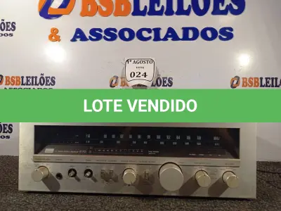 LOTE 024 - 01 RECEIVER R-70. (NO ESTADO) ATENÇÃO! FAZER A VISITAÇÃO ANTES DE ARREMATAR, NÃO SABEMOS SE FUNCIONA. LEILÃO NÃO TEM GARANTIA E NEM DEVOLUÇÃO, SUJEITO A POSSÍVEIS AVARIAS VISÍVEIS/OCULTAS E/OU AUSÊNCIA DE COMPONENTES.