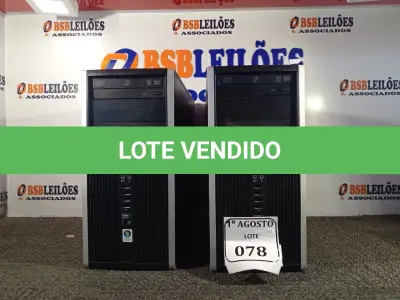 LOTE 078 - 02 CPUS DDR3 COM MEMÓRIA MARCA HP. (NO ESTADO) ATENÇÃO! FAZER A VISITAÇÃO ANTES DE ARREMATAR, NÃO SABEMOS SE FUNCIONA. LEILÃO NÃO TEM GARANTIA E NEM DEVOLUÇÃO, SUJEITO A POSSÍVEIS AVARIAS VISÍVEIS/OCULTAS E/OU AUSÊNCIA DE COMPONENTES.
