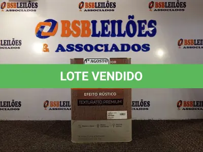 LOTE 079 - 01 LATA DE TINTA TEXTURATTO PREMIUM EFEITO RÚSTICO INTERIOR/EXTERIOR SUVINIL 25KG. (NO ESTADO) ATENÇÃO! FAZER A VISITAÇÃO ANTES DE ARREMATAR, NÃO SABEMOS SE FUNCIONA. LEILÃO NÃO TEM GARANTIA E NEM DEVOLUÇÃO, SUJEITO A POSSÍVEIS AVARIAS VISÍVEIS/OCULTAS E/OU AUSÊNCIA DE COMPONENTES.