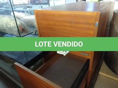 LOTE 369 - 01 ARQUIVO EM MADEIRA 04 GAVETAS PARA PASTA SUSPENSA. (NO ESTADO) ATENÇÃO! FAZER A VISITAÇÃO ANTES DE ARREMATAR, NÃO SABEMOS SE FUNCIONA. LEILÃO NÃO TEM GARANTIA E NEM DEVOLUÇÃO, SUJEITO A POSSÍVEIS AVARIAS VISÍVEIS/OCULTAS E/OU AUSÊNCIA DE COMPONENTES.
