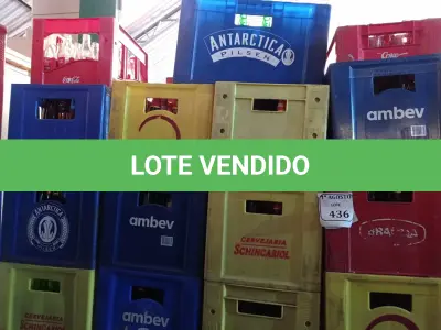 LOTE 436 - 13 ENGRADADOS COM CASCOS DE CERVEJA E 02 ENGRADADOS COM CASCOS DE COCA COLA KS. (NO ESTADO) ATENÇÃO! FAZER A VISITAÇÃO ANTES DE ARREMATAR, NÃO SABEMOS SE FUNCIONA. LEILÃO NÃO TEM GARANTIA E NEM DEVOLUÇÃO, SUJEITO A POSSÍVEIS AVARIAS VISÍVEIS/OCULTAS E/OU AUSÊNCIA DE COMPONENTES.