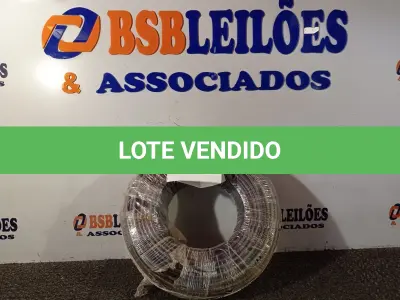 LOTE 050 - 01 ROLO DE CABO FLEXÍVEL 450/750VOLTS 1X10MM NA COR PRETA. (NO ESTADO) ATENÇÃO! FAZER A VISITAÇÃO ANTES DE ARREMATAR, NÃO SABEMOS SE FUNCIONA. LEILÃO NÃO TEM GARANTIA E NEM DEVOLUÇÃO, SUJEITO A POSSÍVEIS AVARIAS VISÍVEIS/OCULTAS E/OU AUSÊNCIA DE COMPONENTES.