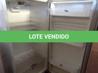 LOTE 449 - 01 GELADEIRA FROSFREE. (NO ESTADO) ATENÇÃO! FAZER A VISITAÇÃO ANTES DE ARREMATAR, NÃO SABEMOS SE FUNCIONA. LEILÃO NÃO TEM GARANTIA E NEM DEVOLUÇÃO, SUJEITO A POSSÍVEIS AVARIAS VISÍVEIS/OCULTAS E/OU AUSÊNCIA DE COMPONENTES.