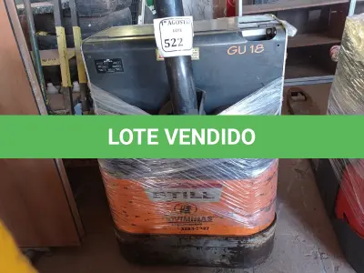 LOTE 522 - 01 TRANSPAR TAYRA COM UM CARREGADOR GW 24 V FALTA SÓ BATERIA 24 V FUNCIONANDO. (NO ESTADO) ATENÇÃO! FAZER A VISITAÇÃO ANTES DE ARREMATAR, NÃO SABEMOS SE FUNCIONA. LEILÃO NÃO TEM GARANTIA E NEM DEVOLUÇÃO, SUJEITO A POSSÍVEIS AVARIAS VISÍVEIS/OCULTAS E/OU AUSÊNCIA DE COMPONENTES.