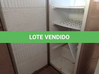 LOTE 447 - 01 FREEZER VERTICAL ELECTROLUX (NO ESTADO) ATENÇÃO! FAZER A VISITAÇÃO ANTES DE ARREMATAR, NÃO SABEMOS SE FUNCIONA. LEILÃO NÃO TEM GARANTIA E NEM DEVOLUÇÃO, SUJEITO A POSSÍVEIS AVARIAS VISÍVEIS/OCULTAS E/OU AUSÊNCIA DE COMPONENTES.