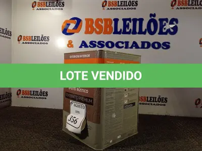 LOTE 356 - 01 LATA DE TINTA TEXTURATTO PREMIUM EFEITO RÚSTICO INTERIOR/EXTERIOR SUVINIL 25KG. (NO ESTADO) ATENÇÃO! FAZER A VISITAÇÃO ANTES DE ARREMATAR, NÃO SABEMOS SE FUNCIONA. LEILÃO NÃO TEM GARANTIA E NEM DEVOLUÇÃO, SUJEITO A POSSÍVEIS AVARIAS VISÍVEIS/OCULTAS E/OU AUSÊNCIA DE COMPONENTES.