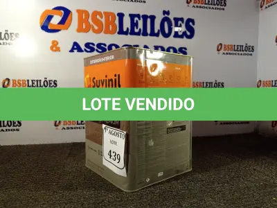 LOTE 439 - 01 LATA DE TINTA TEXTURATTO PREMIUM EFEITO RÚSTICO INTERIOR/EXTERIOR SUVINIL 25KG. (NO ESTADO) ATENÇÃO! FAZER A VISITAÇÃO ANTES DE ARREMATAR, NÃO SABEMOS SE FUNCIONA. LEILÃO NÃO TEM GARANTIA E NEM DEVOLUÇÃO, SUJEITO A POSSÍVEIS AVARIAS VISÍVEIS/OCULTAS E/OU AUSÊNCIA DE COMPONENTES.