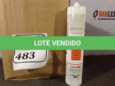 LOTE 483 - 12 SELANTES MULTIUSO DE POLIURETANO PU 40 CONTENDO 400MG CADA. (NO ESTADO) ATENÇÃO! FAZER A VISITAÇÃO ANTES DE ARREMATAR, NÃO SABEMOS SE FUNCIONA. LEILÃO NÃO TEM GARANTIA E NEM DEVOLUÇÃO, SUJEITO A POSSÍVEIS AVARIAS VISÍVEIS/OCULTAS E/OU AUSÊNCIA DE COMPONENTES.