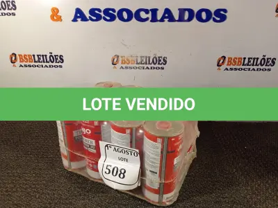 LOTE 508 - 12 LATAS DE 900ML CADA THINNER POLIÉSTER PU. (NO ESTADO) ATENÇÃO! FAZER A VISITAÇÃO ANTES DE ARREMATAR, NÃO SABEMOS SE FUNCIONA. LEILÃO NÃO TEM GARANTIA E NEM DEVOLUÇÃO, SUJEITO A POSSÍVEIS AVARIAS VISÍVEIS/OCULTAS E/OU AUSÊNCIA DE COMPONENTES.