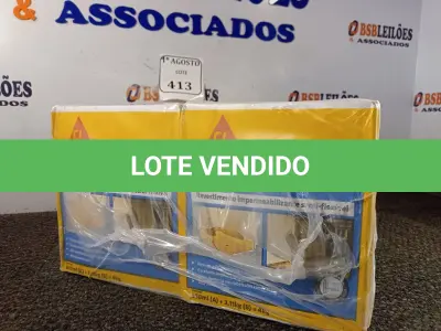 LOTE 413 - 04 CAIXA SIKA TOP 100 REVESTIMENTO IMPERMEABILIZANTE SEMI-FLEXIVEL 4KG. (NO ESTADO) ATENÇÃO! FAZER A VISITAÇÃO ANTES DE ARREMATAR, NÃO SABEMOS SE FUNCIONA. LEILÃO NÃO TEM GARANTIA E NEM DEVOLUÇÃO, SUJEITO A POSSÍVEIS AVARIAS VISÍVEIS/OCULTAS E/OU AUSÊNCIA DE COMPONENTES.
