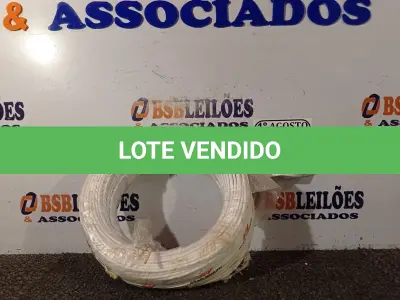 LOTE 290 - 01 ROLO DE CABO FLEXÍVEL 450/750VOLTS 1X2,50MM NA COR BRANCO. (NO ESTADO) ATENÇÃO! FAZER A VISITAÇÃO ANTES DE ARREMATAR, NÃO SABEMOS SE FUNCIONA. LEILÃO NÃO TEM GARANTIA E NEM DEVOLUÇÃO, SUJEITO A POSSÍVEIS AVARIAS VISÍVEIS/OCULTAS E/OU AUSÊNCIA DE COMPONENTES.