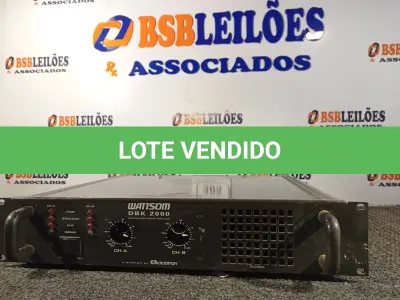 LOTE 305 - 01 AMPLIFICADOR WATTSOM BDK-2000 (NO ESTADO) ATENÇÃO! FAZER A VISITAÇÃO ANTES DE ARREMATAR, NÃO SABEMOS SE FUNCIONA. LEILÃO NÃO TEM GARANTIA E NEM DEVOLUÇÃO, SUJEITO A POSSÍVEIS AVARIAS VISÍVEIS/OCULTAS E/OU AUSÊNCIA DE COMPONENTES.