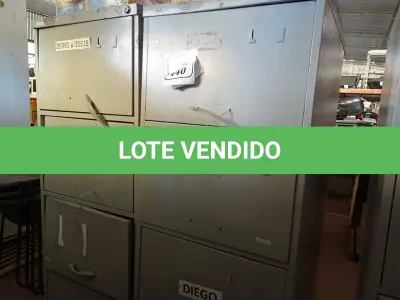 LOTE 440 - 02 ARQUIVOS DE AÇO COM 04 GAVETAS. (NO ESTADO) ATENÇÃO! FAZER A VISITAÇÃO ANTES DE ARREMATAR, NÃO SABEMOS SE FUNCIONA. LEILÃO NÃO TEM GARANTIA E NEM DEVOLUÇÃO, SUJEITO A POSSÍVEIS AVARIAS VISÍVEIS/OCULTAS E/OU AUSÊNCIA DE COMPONENTES.