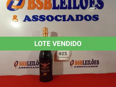 LOTE 025 - 01 GARRAFA DE ESPUMANTE GANCIA PEACH 750ML. LACRADO. (NO ESTADO EM QUE SE ENCONTRA) ATENÇÃO! FAZER A VISITAÇÃO ANTES DE ARREMATAR, NÃO SABEMOS SE FUNCIONA. LEILÃO NÃO TEM GARANTIA E NEM DEVOLUÇÃO, SUJEITO A POSSÍVEIS AVARIAS VISÍVEIS/OCULTAS E/OU AUSÊNCIA DE COMPONENTES.