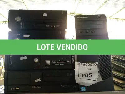 LOTE 485 - 05 CPUS COM AVARIAS. (NO ESTADO) ATENÇÃO! FAZER A VISITAÇÃO ANTES DE ARREMATAR, NÃO SABEMOS SE FUNCIONA. LEILÃO NÃO TEM GARANTIA E NEM DEVOLUÇÃO, SUJEITO A POSSÍVEIS AVARIAS VISÍVEIS/OCULTAS E/OU AUSÊNCIA DE COMPONENTES.