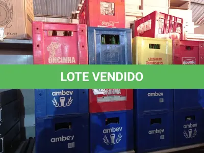 LOTE 433 - 12 ENGRADADOS COM CASCOS DE CERVEJA E 02 ENGRADADOS COM CASCOS DE COCA COLA KS. (NO ESTADO) ATENÇÃO! FAZER A VISITAÇÃO ANTES DE ARREMATAR, NÃO SABEMOS SE FUNCIONA. LEILÃO NÃO TEM GARANTIA E NEM DEVOLUÇÃO, SUJEITO A POSSÍVEIS AVARIAS VISÍVEIS/OCULTAS E/OU AUSÊNCIA DE COMPONENTES.