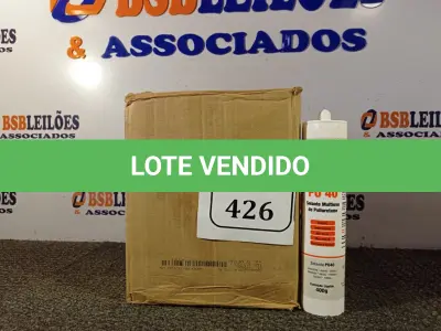 LOTE 426 - 12 SELANTES MULTIUSO DE POLIURETANO PU 40 CONTENDO 400MG CADA. (NO ESTADO) ATENÇÃO! FAZER A VISITAÇÃO ANTES DE ARREMATAR, NÃO SABEMOS SE FUNCIONA. LEILÃO NÃO TEM GARANTIA E NEM DEVOLUÇÃO, SUJEITO A POSSÍVEIS AVARIAS VISÍVEIS/OCULTAS E/OU AUSÊNCIA DE COMPONENTES.