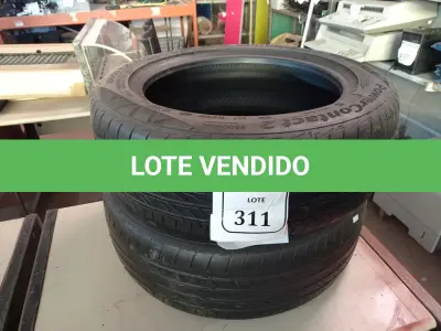 LOTE 311 - 02 PNEUS MEIA 196/55 ARO 16. (NO ESTADO) ATENÇÃO! FAZER A VISITAÇÃO ANTES DE ARREMATAR, NÃO SABEMOS SE FUNCIONA. LEILÃO NÃO TEM GARANTIA E NEM DEVOLUÇÃO, SUJEITO A POSSÍVEIS AVARIAS VISÍVEIS/OCULTAS E/OU AUSÊNCIA DE COMPONENTES.