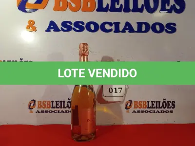 LOTE 017 -  01 GARRAFA DE VINHO ESPUMANTE ROSE IMPERIAL SPERONE 75 CL LACRADO. (NO ESTADO EM QUE SE ENCONTRA) ATENÇÃO! FAZER A VISITAÇÃO ANTES DE ARREMATAR, NÃO SABEMOS SE FUNCIONA. LEILÃO NÃO TEM GARANTIA E NEM DEVOLUÇÃO, SUJEITO A POSSÍVEIS AVARIAS VISÍVEIS/OCULTAS E/OU AUSÊNCIA DE COMPONENTES.  