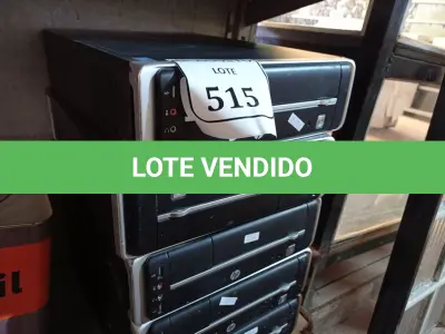 LOTE 515 - 05 CPUS COM AVARIAS. (NO ESTADO) ATENÇÃO! FAZER A VISITAÇÃO ANTES DE ARREMATAR, NÃO SABEMOS SE FUNCIONA. LEILÃO NÃO TEM GARANTIA E NEM DEVOLUÇÃO, SUJEITO A POSSÍVEIS AVARIAS VISÍVEIS/OCULTAS E/OU AUSÊNCIA DE COMPONENTES.