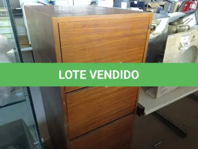 LOTE 369 - 01 ARQUIVO EM MADEIRA 04 GAVETAS PARA PASTA SUSPENSA. (NO ESTADO) ATENÇÃO! FAZER A VISITAÇÃO ANTES DE ARREMATAR, NÃO SABEMOS SE FUNCIONA. LEILÃO NÃO TEM GARANTIA E NEM DEVOLUÇÃO, SUJEITO A POSSÍVEIS AVARIAS VISÍVEIS/OCULTAS E/OU AUSÊNCIA DE COMPONENTES.