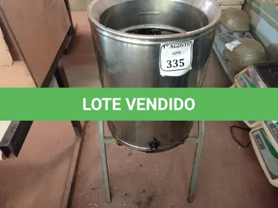 LOTE 335 - 01 FRITADEIRA INDUSTRIAL ÁGUA E ÓLEO. (NO ESTADO) ATENÇÃO! FAZER A VISITAÇÃO ANTES DE ARREMATAR, NÃO SABEMOS SE FUNCIONA. LEILÃO NÃO TEM GARANTIA E NEM DEVOLUÇÃO, SUJEITO A POSSÍVEIS AVARIAS VISÍVEIS/OCULTAS E/OU AUSÊNCIA DE COMPONENTES.