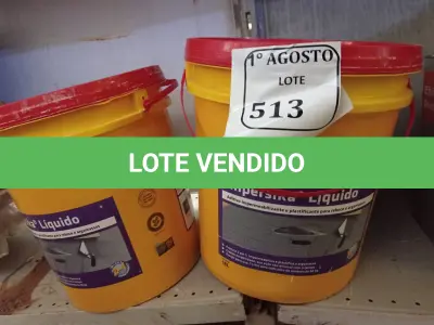 LOTE 513 - 02 BALDES IMPERSIKA LÍQUIDO. (NO ESTADO) ATENÇÃO! FAZER A VISITAÇÃO ANTES DE ARREMATAR, NÃO SABEMOS SE FUNCIONA. LEILÃO NÃO TEM GARANTIA E NEM DEVOLUÇÃO, SUJEITO A POSSÍVEIS AVARIAS VISÍVEIS/OCULTAS E/OU AUSÊNCIA DE COMPONENTES.