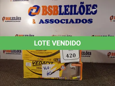 LOTE 420 - 02 CAIXAS DE VEDATOP ARGAMASSA POLIMÉRICA IMPERMEÁVEL 12KG. (NO ESTADO) ATENÇÃO! FAZER A VISITAÇÃO ANTES DE ARREMATAR, NÃO SABEMOS SE FUNCIONA. LEILÃO NÃO TEM GARANTIA E NEM DEVOLUÇÃO, SUJEITO A POSSÍVEIS AVARIAS VISÍVEIS/OCULTAS E/OU AUSÊNCIA DE COMPONENTES.