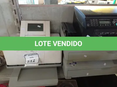 LOTE 512 -  03 IMPRESSORA DIVERSAS.  (NO ESTADO) ATENÇÃO! FAZER A VISITAÇÃO ANTES DE ARREMATAR, NÃO SABEMOS SE FUNCIONA. LEILÃO NÃO TEM GARANTIA E NEM DEVOLUÇÃO, SUJEITO A POSSÍVEIS AVARIAS VISÍVEIS/OCULTAS E/OU AUSÊNCIA DE COMPONENTES.