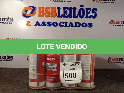 LOTE 508 - 12 LATAS DE 900ML CADA THINNER POLIÉSTER PU. (NO ESTADO) ATENÇÃO! FAZER A VISITAÇÃO ANTES DE ARREMATAR, NÃO SABEMOS SE FUNCIONA. LEILÃO NÃO TEM GARANTIA E NEM DEVOLUÇÃO, SUJEITO A POSSÍVEIS AVARIAS VISÍVEIS/OCULTAS E/OU AUSÊNCIA DE COMPONENTES.