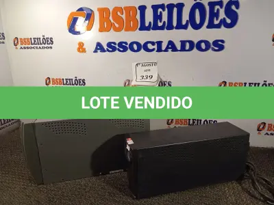 LOTE 339 - 02 NOBREAKS. (NO ESTADO) ATENÇÃO! FAZER A VISITAÇÃO ANTES DE ARREMATAR, NÃO SABEMOS SE FUNCIONA. LEILÃO NÃO TEM GARANTIA E NEM DEVOLUÇÃO, SUJEITO A POSSÍVEIS AVARIAS VISÍVEIS/OCULTAS E/OU AUSÊNCIA DE COMPONENTES.