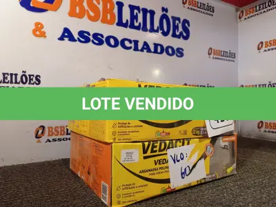 LOTE 420 - 02 CAIXAS DE VEDATOP ARGAMASSA POLIMÉRICA IMPERMEÁVEL 12KG. (NO ESTADO) ATENÇÃO! FAZER A VISITAÇÃO ANTES DE ARREMATAR, NÃO SABEMOS SE FUNCIONA. LEILÃO NÃO TEM GARANTIA E NEM DEVOLUÇÃO, SUJEITO A POSSÍVEIS AVARIAS VISÍVEIS/OCULTAS E/OU AUSÊNCIA DE COMPONENTES.